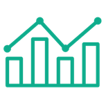 Bar chart icon representing radical accountability and granular reading progress reports.
