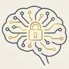 Illustration of a brain secured with a locked padlock, symbolizing how clinical precision is used to build true reading mastery.