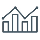 Bar chart icon representing the radical transparency of our monthly reading progress reports.